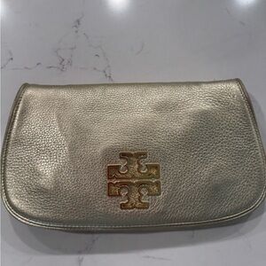 Tory Burch Metallic Gold Clutch